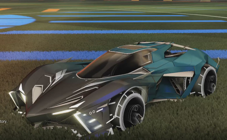 Rocket league Chikara GXT Grey design with Yankii RL,Mainframe