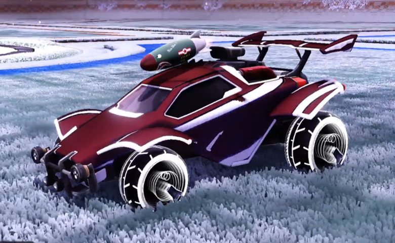 Rocket league Octane Titanium White design with Yankii RL,Luster Edge,Mad Bomber,Tachyon III