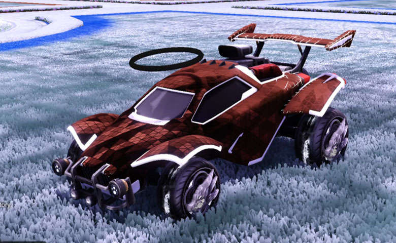 Rocket league Octane Titanium White design with Draco,Trigon,Halo,Tachyon III