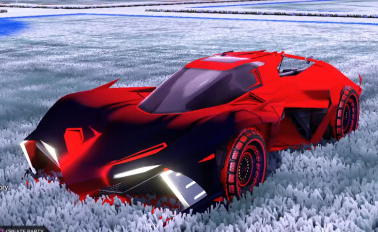 Rocket league Chikara GXT  Crimson design with Spiralis R2,Mainframe