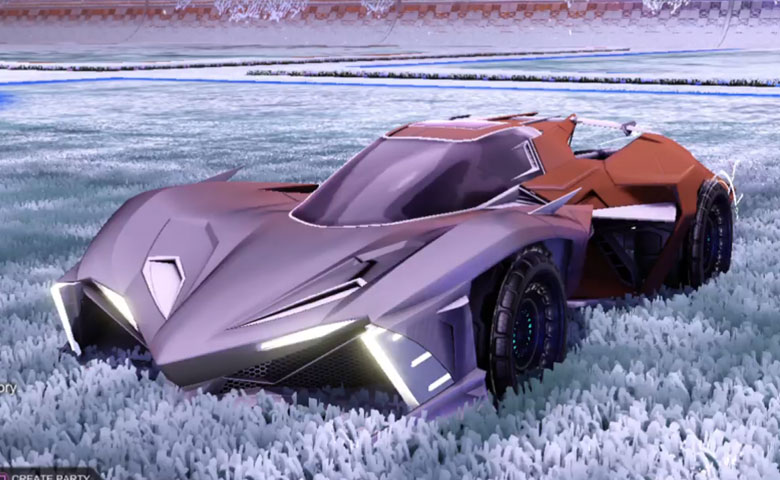 Rocket league Chikara GXT  Grey design with Spiralis R2,Mainframe