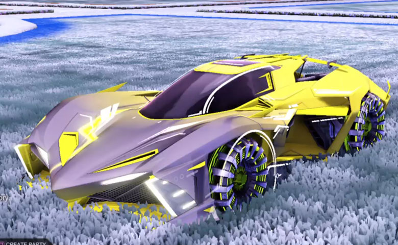 Rocket league Chikara GXT Saffron design with Shima,Mainframe