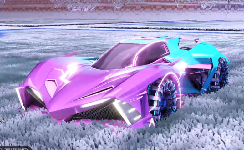 Rocket league Chikara GXT Pink design with Shima,Mainframe