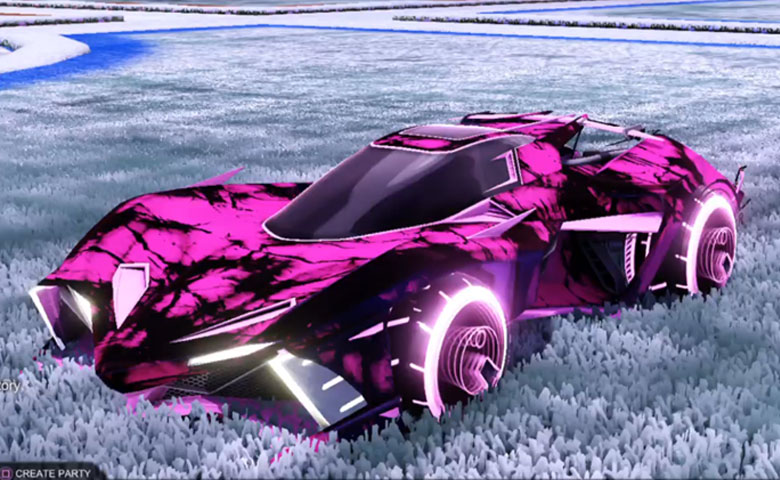 Rocket league Chikara GXT Pink design with Yankii RL,Biomass