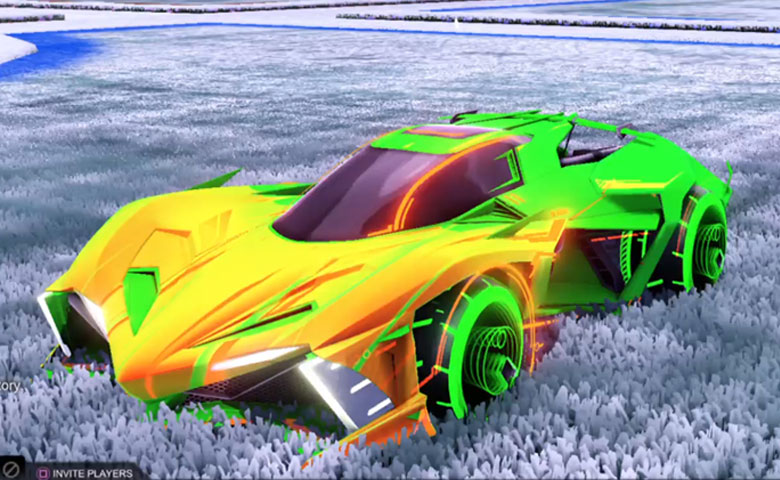 Rocket league Chikara GXT Forest Green design with Yankii RL,Wet Paint