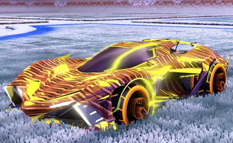 Rocket league Chikara GXT Saffron design with Yankii RL,Intrudium