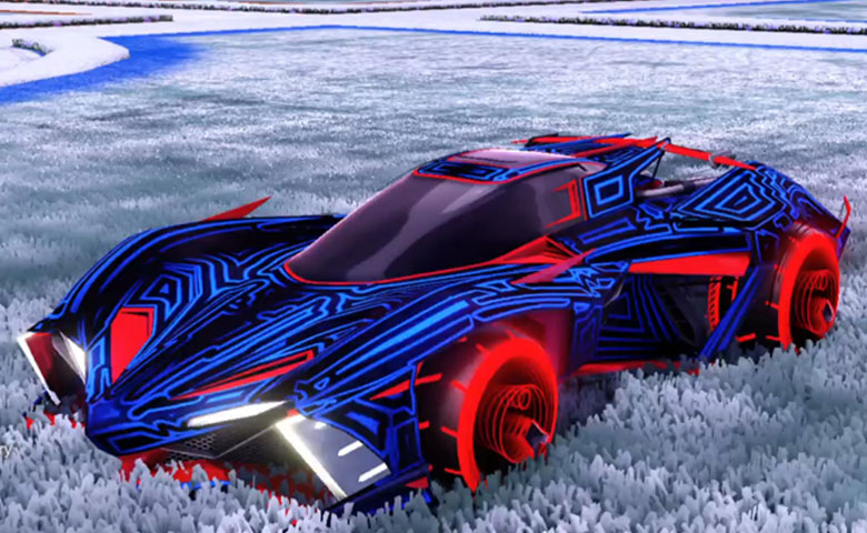 Rocket league Chikara GXT Crimson design with Yankii RL,Labyrinth