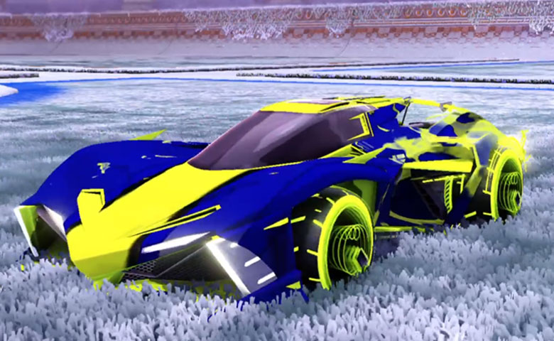 Rocket league Chikara GXT Lime design with Yankii RL,Spectre