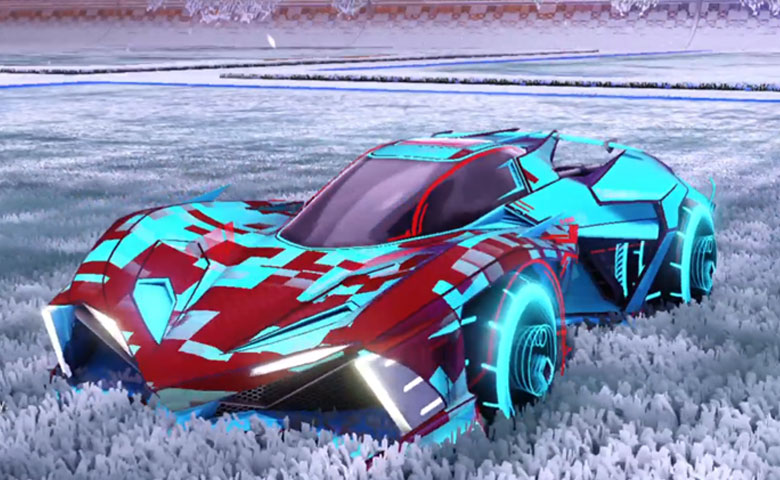 Rocket league Chikara GXT Sky Blue design with Yankii RL,Parallax