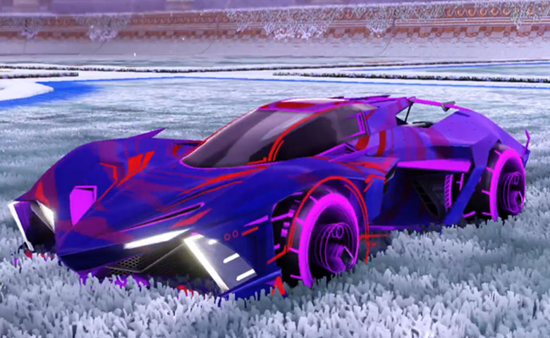 Rocket league Chikara GXT Purple design with Yankii RL,Storm Watch