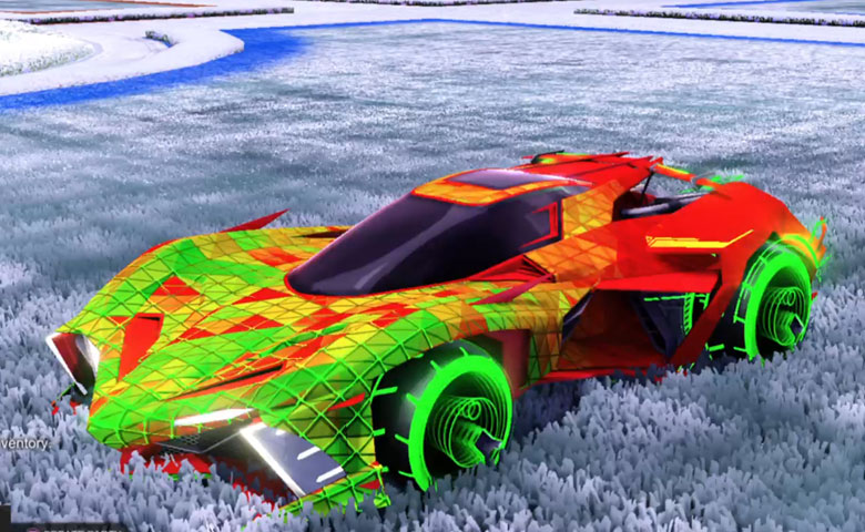 Rocket league Chikara GXT Crimson design with Yankii RL,Trigon