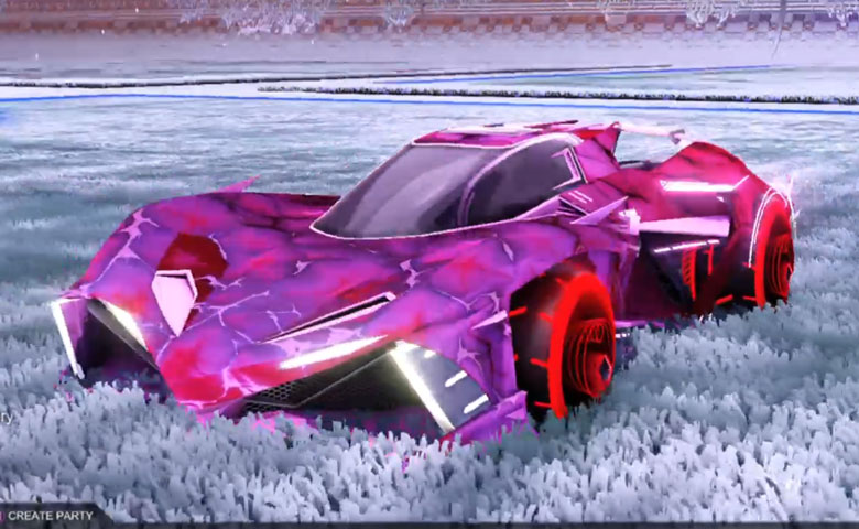 Rocket league Chikara GXT Pink design with Yankii RL,Chameleon