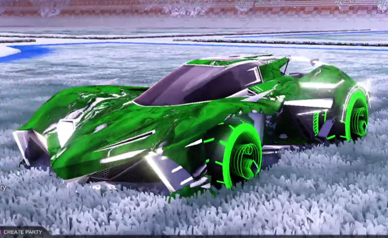 Rocket league Chikara GXT Titanium White design with Yankii RL,Glorifier