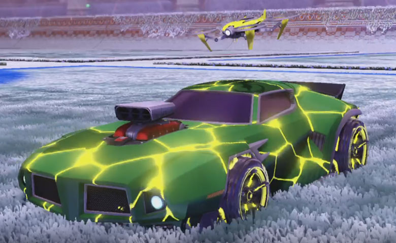 Rocket league Dominus GT design with FSL-B,Radiant Gush,Magma,Drone III