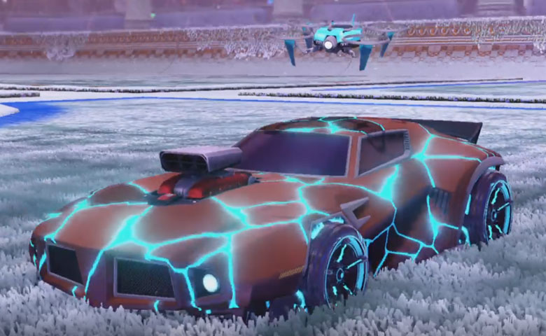 Rocket league Dominus GT design with FSL-B,Radiant Gush,Magma,Drone III