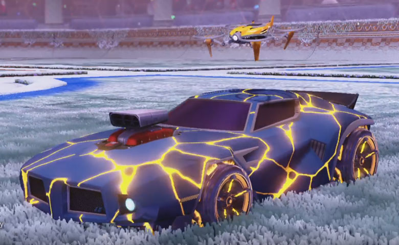 Rocket league Dominus GT design with FSL-B,Radiant Gush,Magma,Drone III