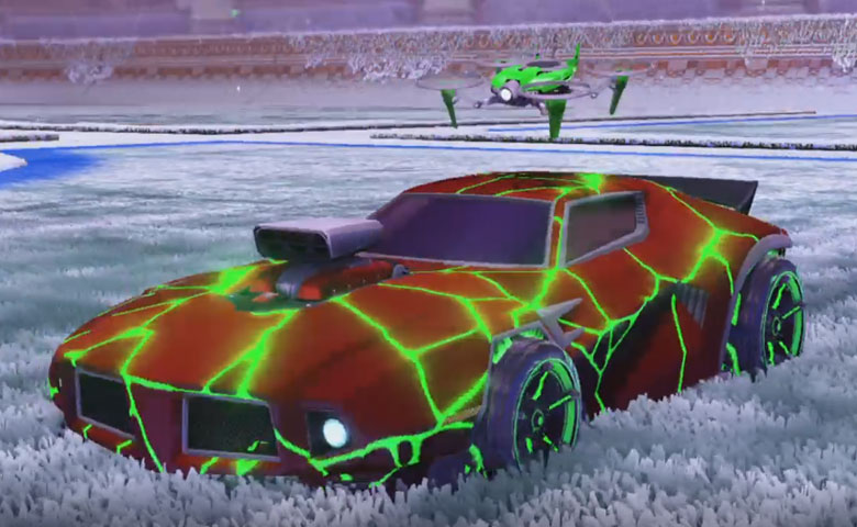 Rocket league Dominus GT design with FSL-B,Radiant Gush,Magma,Drone III