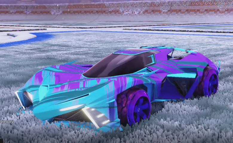 Rocket league Chikara GXT Sky Blue design with Camo,Slipstream