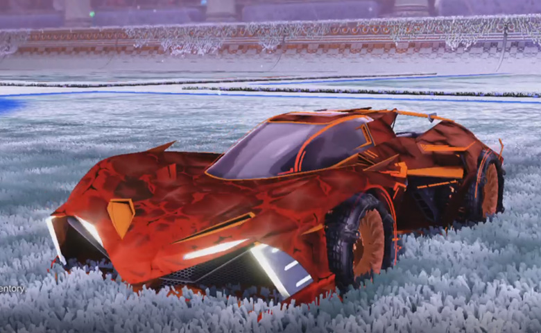 Rocket league Chikara GXT Burnt Sienna design with Madness II,Chamleon