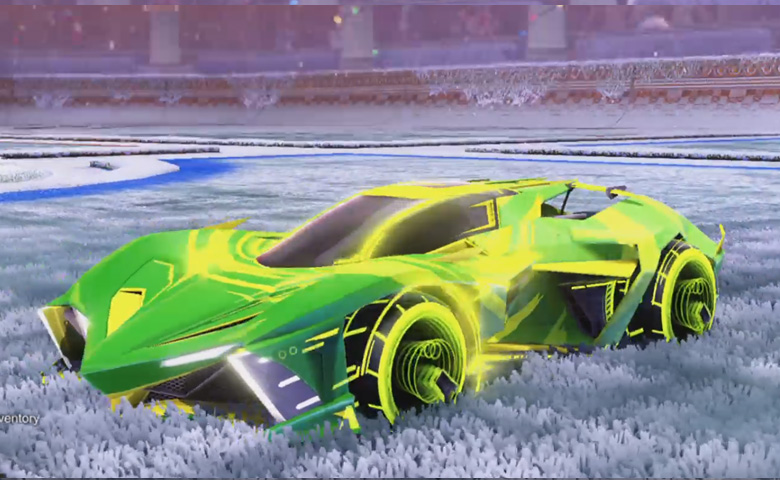 Rocket league Chikara GXT Saffron design with Yankii RL,Storm Watch