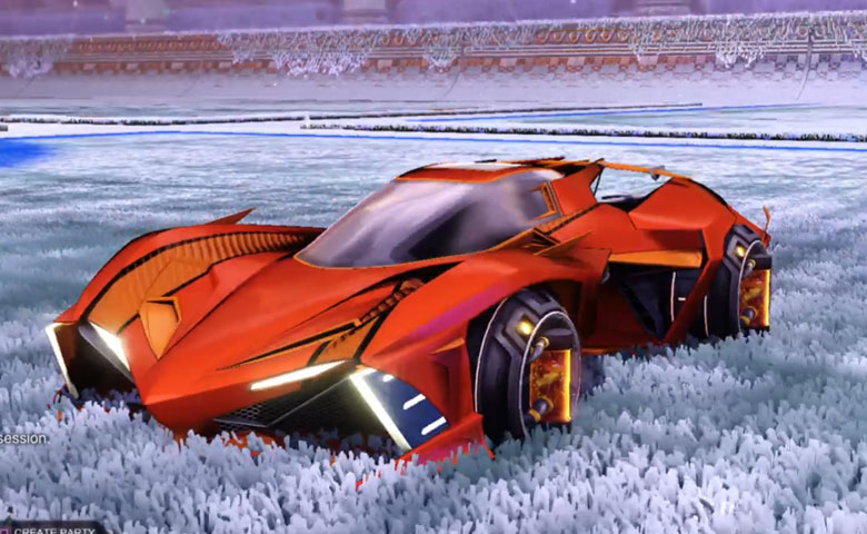 Rocket league Chikara GXT Burnt Sienna design with Tube Tank,Luster Edge