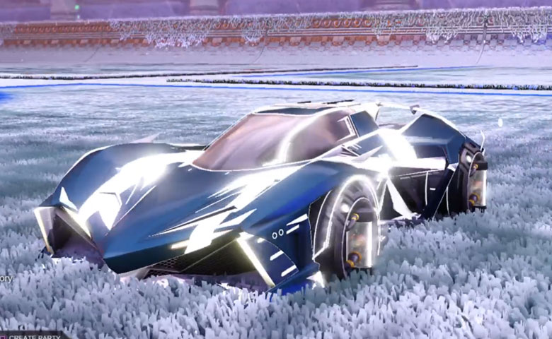 Rocket league Chikara GXT Titanium White design with Tube Tank,Luster Edge