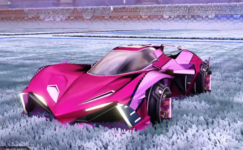 Rocket league Chikara GXT Pink design with Tube Tank,Luster Edge