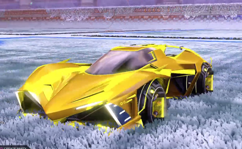 Rocket league Chikara GXT Saffron design with Tube Tank,Luster Edge