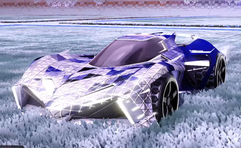 Rocket league Chikara GXT Titanium White design with Gripstride HX,Trigon