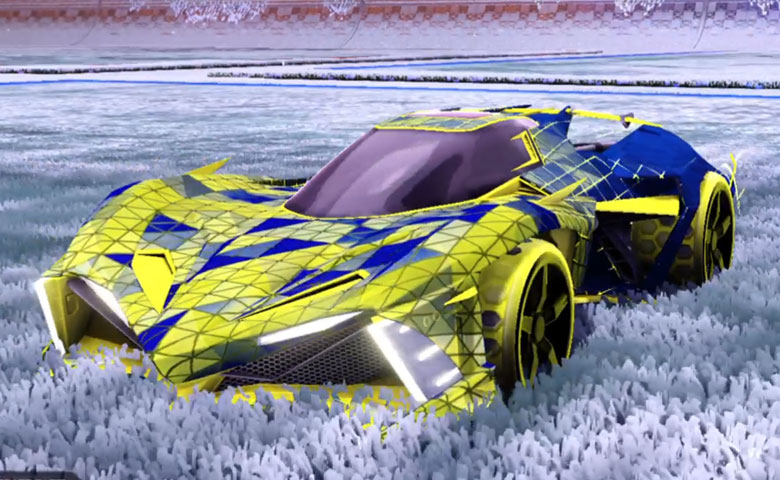 Rocket league Chikara GXT Saffron design with Gripstride HX,Trigon