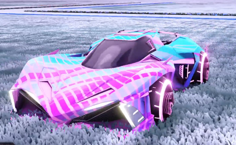 Rocket league Chikara GXT Pink design with Yankii RL,20XX