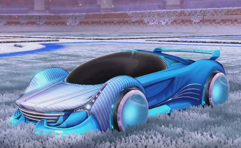 Rocket league Nimbus Sky Blue design with Holosphere,Future Shock