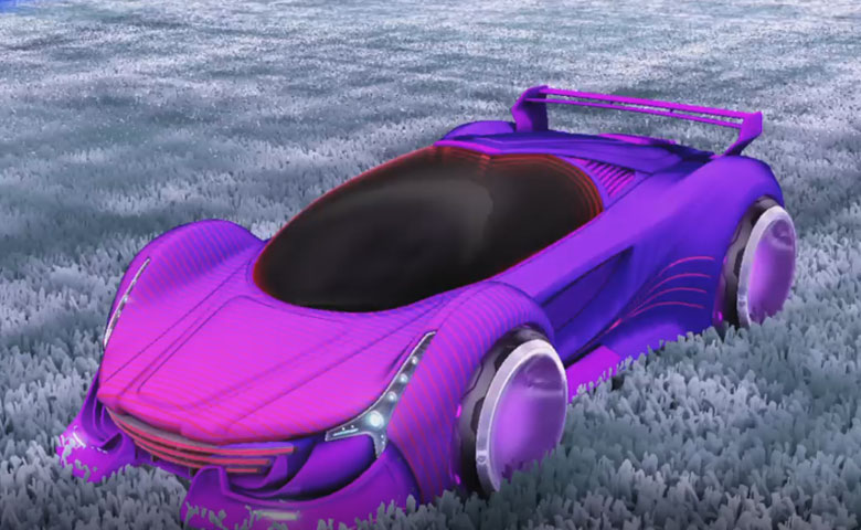 Rocket league Nimbus Purple design with Holosphere,Future Shock