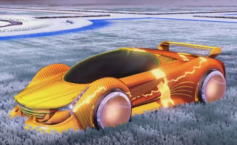 Rocket league Nimbus Orange design with Holosphere,Future Shock