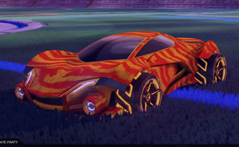 Rocket league Werewolf Orange design with FSL-B,Tora