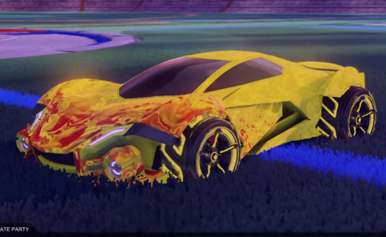 Rocket league Werewolf Saffron design with FSL-B,Dissolver