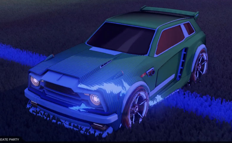 Rocket league Fennec Cobalt design with FSL-B,Future Shock