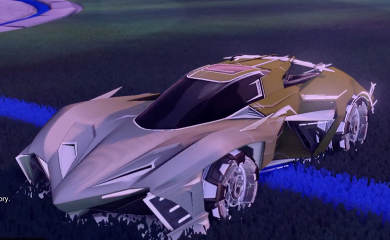 Rocket league Chikara GXT Titanium White design with Neyoyo,Mainframe