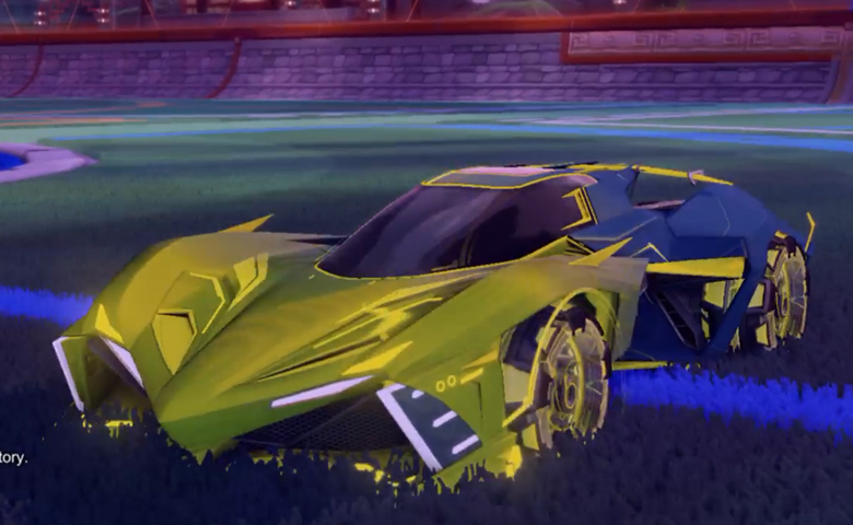 Rocket league Chikara GXT Saffron design with Neyoyo,Mainframe