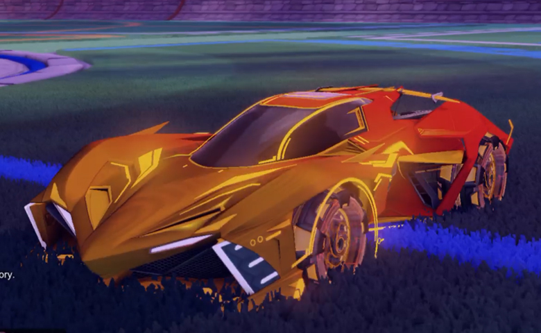 Rocket league Chikara GXT Orange design with Neyoyo,Mainframe