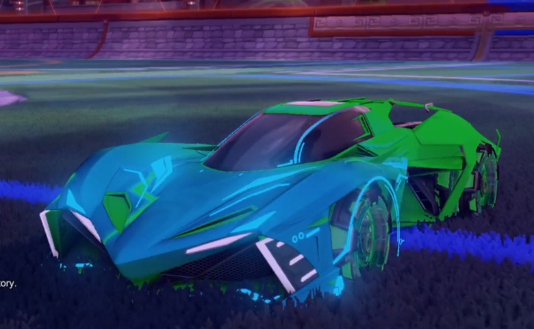 Rocket league Chikara GXT Forest Green design with Neyoyo,Mainframe