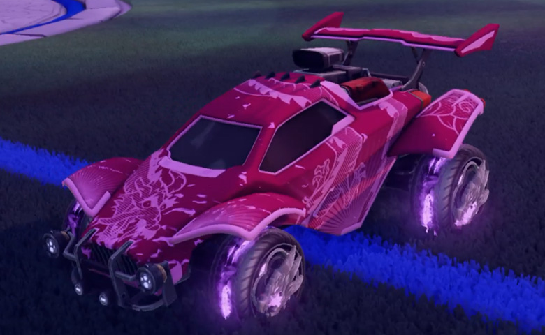 Rocket league Octane Pink design with Draco,Dragon Lord