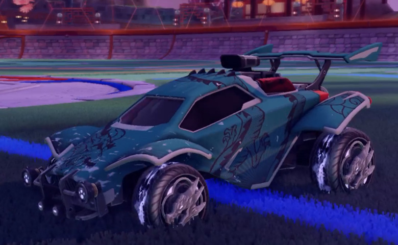 Rocket league Octane Grey design with Draco,Dragon Lord