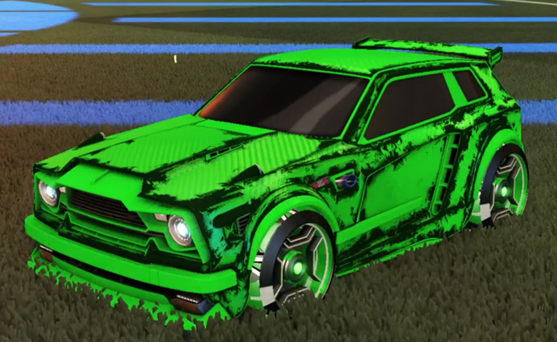 Rocket league Fennec Forest Green design with Petacio,Heatwave