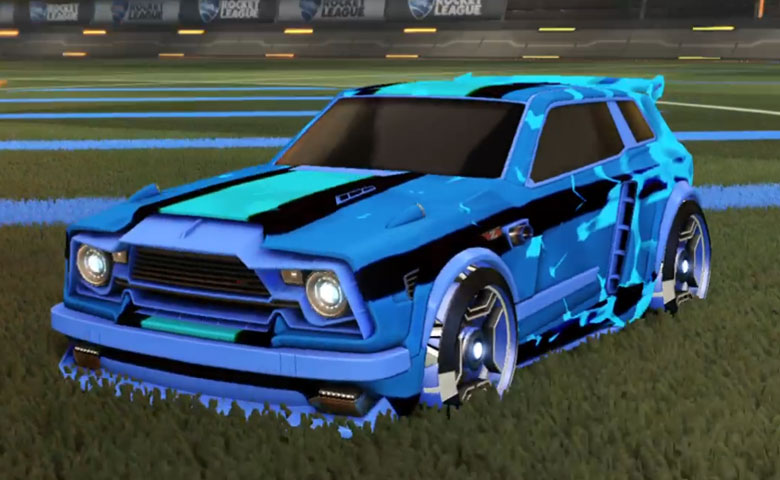 Rocket league Fennec Cobalt design with Petacio,Spectre