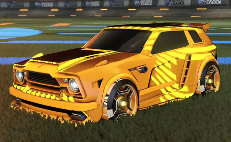 Rocket league Fennec Orange design with Petacio,Streamline