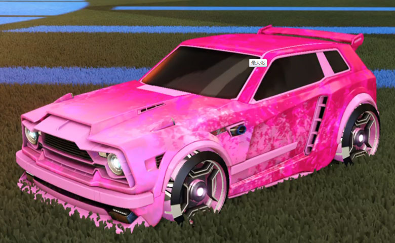 Rocket league Fennec Pink design with Petacio,Dissolver