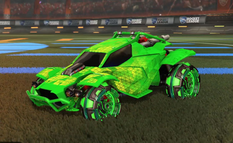 Rocket league Twinzer Forest Green design with NeYoYo,Trigon