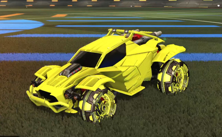 Rocket league Twinzer Saffron design with NeYoYo,Wet Paint