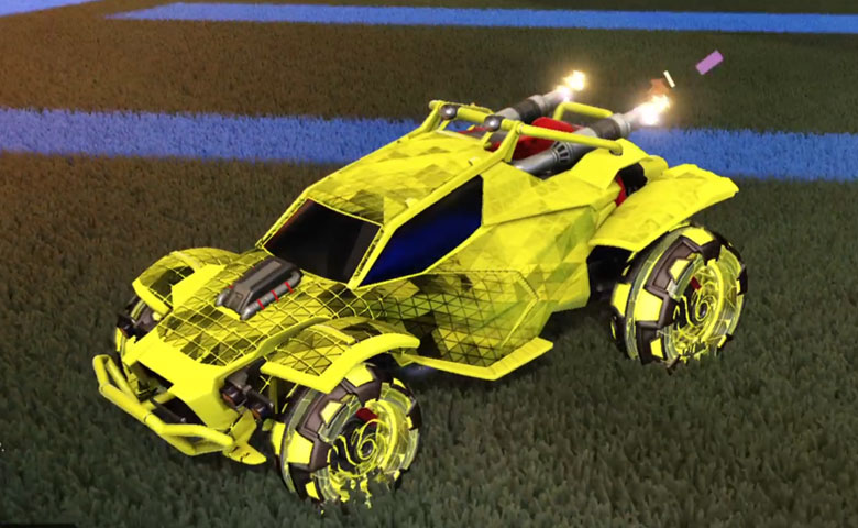 Rocket league Twinzer Saffron design with NeYoYo,Trigon